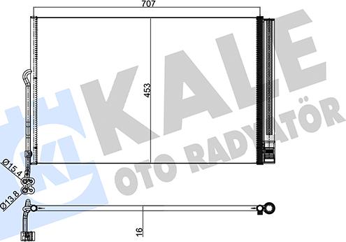 KALE OTO RADYATÖR 345605 - Kondensators, Gaisa kond. sistēma ps1.lv