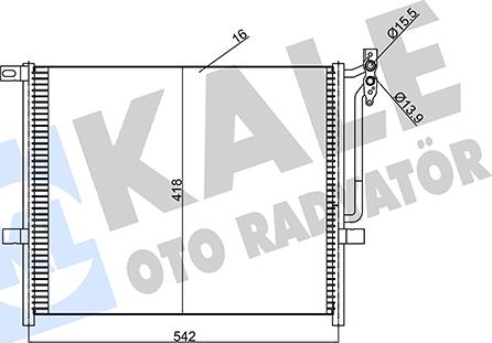 KALE OTO RADYATÖR 345625 - Kondensators, Gaisa kond. sistēma ps1.lv