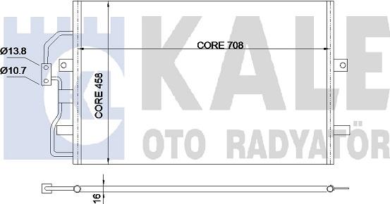 KALE OTO RADYATÖR 345670 - Kondensators, Gaisa kond. sistēma ps1.lv