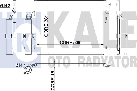 KALE OTO RADYATÖR 345285 - Kondensators, Gaisa kond. sistēma ps1.lv