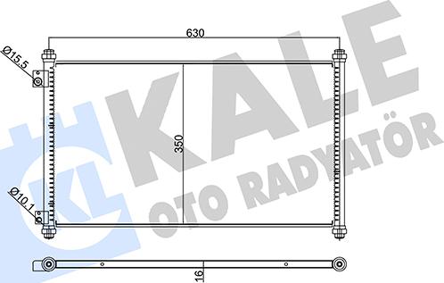 KALE OTO RADYATÖR 345705 - Kondensators, Gaisa kond. sistēma ps1.lv