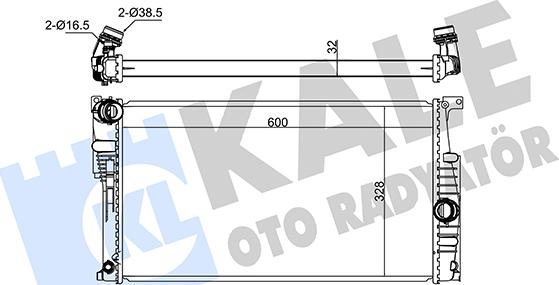 KALE OTO RADYATÖR 346065 - Radiators, Motora dzesēšanas sistēma ps1.lv