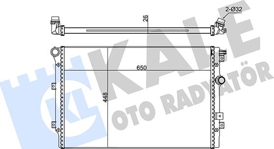 KALE OTO RADYATÖR 346060 - Radiators, Motora dzesēšanas sistēma ps1.lv