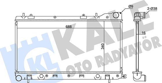 KALE OTO RADYATÖR 346030 - Radiators, Motora dzesēšanas sistēma ps1.lv