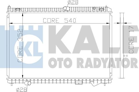 KALE OTO RADYATÖR 341945 - Radiators, Motora dzesēšanas sistēma ps1.lv