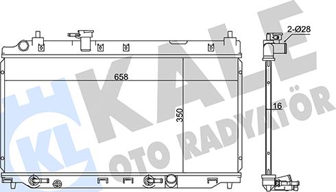 KALE OTO RADYATÖR 341950 - Radiators, Motora dzesēšanas sistēma ps1.lv