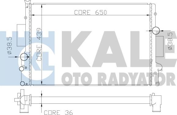 KALE OTO RADYATÖR 341985 - Radiators, Motora dzesēšanas sistēma ps1.lv