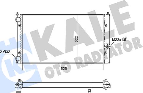 KALE OTO RADYATÖR 348245 - Radiators, Motora dzesēšanas sistēma ps1.lv