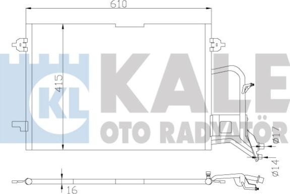 KALE OTO RADYATÖR 342935 - Kondensators, Gaisa kond. sistēma ps1.lv