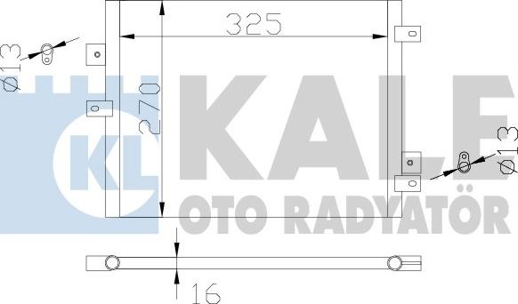 KALE OTO RADYATÖR 342440 - Kondensators, Gaisa kond. sistēma ps1.lv