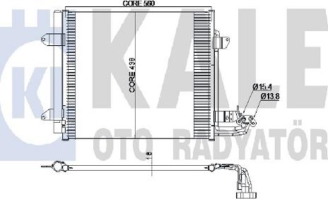 KALE OTO RADYATÖR 342485 - Kondensators, Gaisa kond. sistēma ps1.lv