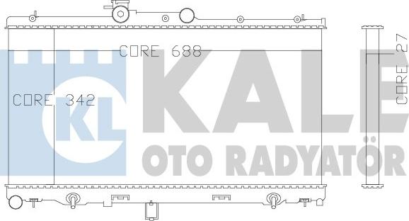 KALE OTO RADYATÖR 342110 - Radiators, Motora dzesēšanas sistēma ps1.lv