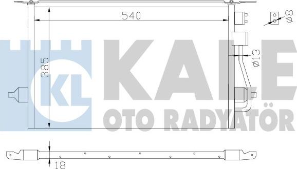 KALE OTO RADYATÖR 342880 - Kondensators, Gaisa kond. sistēma ps1.lv