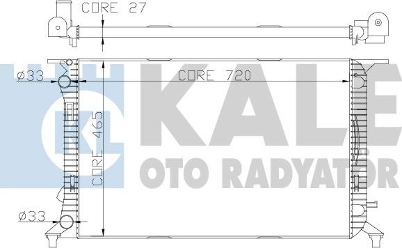 KALE OTO RADYATÖR 342340 - Radiators, Motora dzesēšanas sistēma ps1.lv