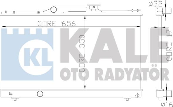 KALE OTO RADYATÖR 342325 - Radiators, Motora dzesēšanas sistēma ps1.lv