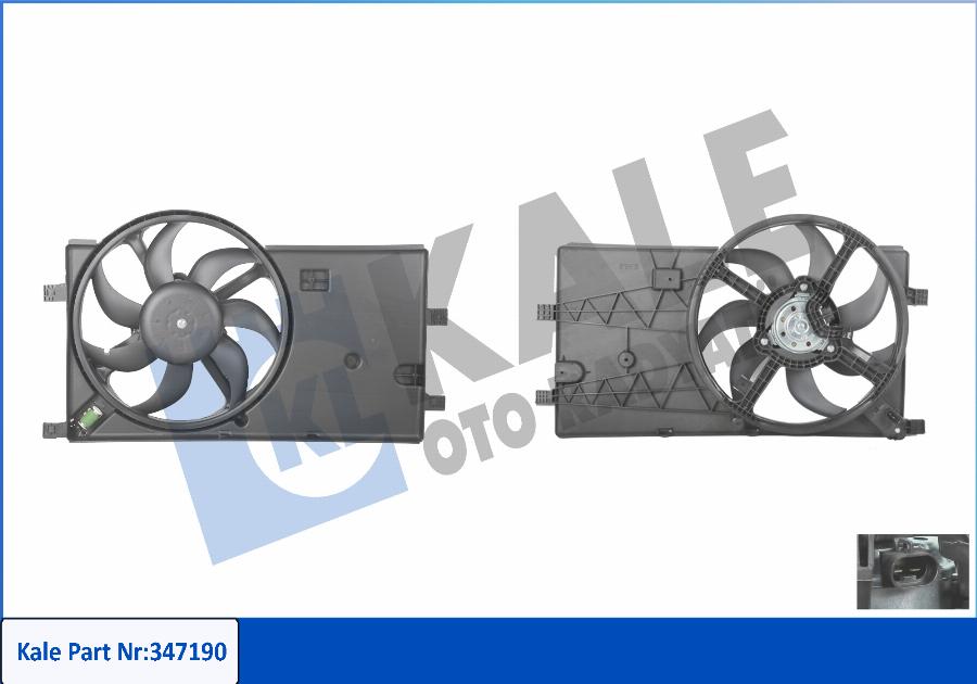 KALE OTO RADYATÖR 347190 - Ventilators, Motora dzesēšanas sistēma ps1.lv