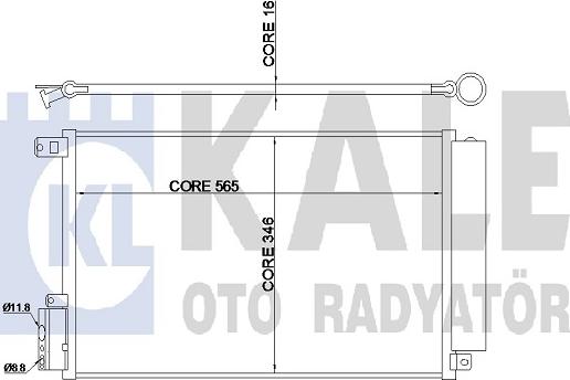 KALE OTO RADYATÖR 347315 - Kondensators, Gaisa kond. sistēma ps1.lv