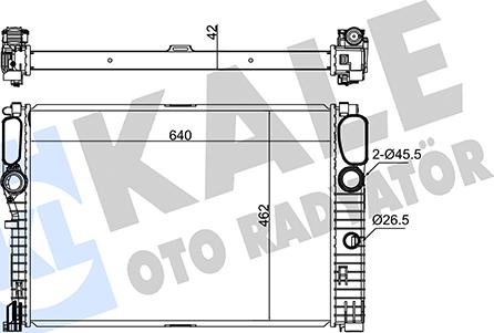 KALE OTO RADYATÖR 347275 - Radiators, Motora dzesēšanas sistēma ps1.lv