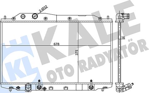 KALE OTO RADYATÖR 359135 - Radiators, Motora dzesēšanas sistēma ps1.lv