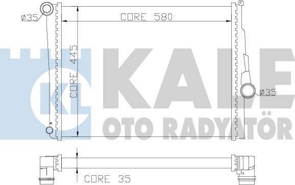 KALE OTO RADYATÖR 354400 - Radiators, Motora dzesēšanas sistēma ps1.lv