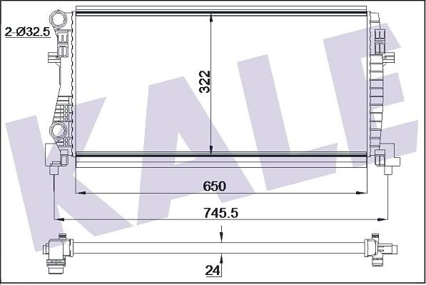 KALE OTO RADYATÖR 355555 - Radiators, Motora dzesēšanas sistēma ps1.lv