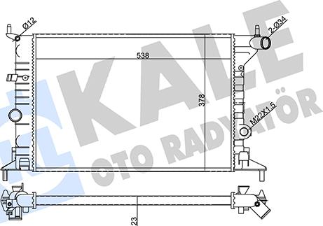 KALE OTO RADYATÖR 355060 - Radiators, Motora dzesēšanas sistēma ps1.lv