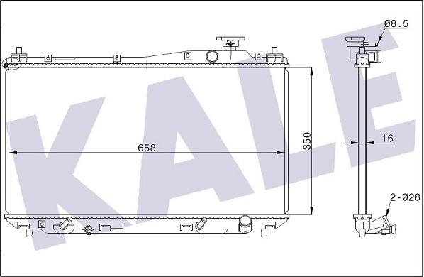 KALE OTO RADYATÖR 356900 - Radiators, Motora dzesēšanas sistēma ps1.lv