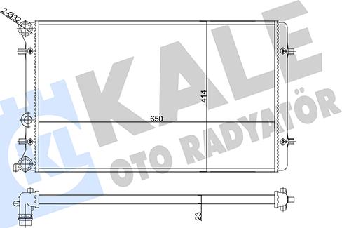 KALE OTO RADYATÖR 356980 - Radiators, Motora dzesēšanas sistēma ps1.lv