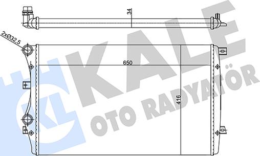 KALE OTO RADYATÖR 356925 - Radiators, Motora dzesēšanas sistēma ps1.lv