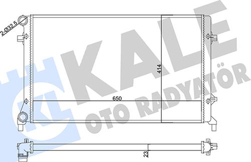 KALE OTO RADYATÖR 356920 - Radiators, Motora dzesēšanas sistēma ps1.lv