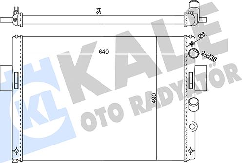 KALE OTO RADYATÖR 356145 - Radiators, Motora dzesēšanas sistēma ps1.lv