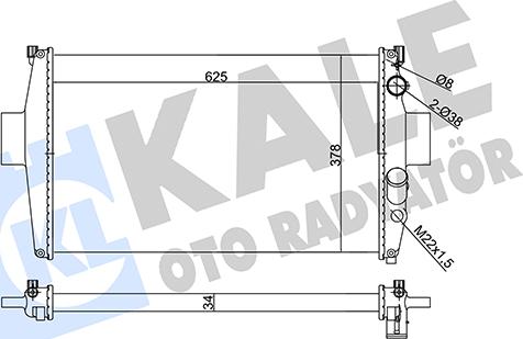 KALE OTO RADYATÖR 356150 - Radiators, Motora dzesēšanas sistēma ps1.lv