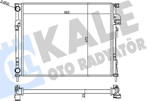 KALE OTO RADYATÖR 356890 - Radiators, Motora dzesēšanas sistēma ps1.lv