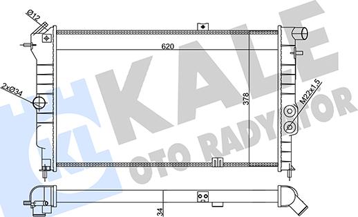 KALE OTO RADYATÖR 356865 - Radiators, Motora dzesēšanas sistēma ps1.lv