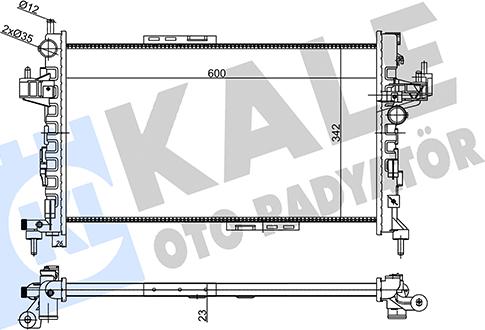 KALE OTO RADYATÖR 356875 - Radiators, Motora dzesēšanas sistēma ps1.lv