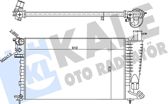 KALE OTO RADYATÖR 356290 - Radiators, Motora dzesēšanas sistēma ps1.lv