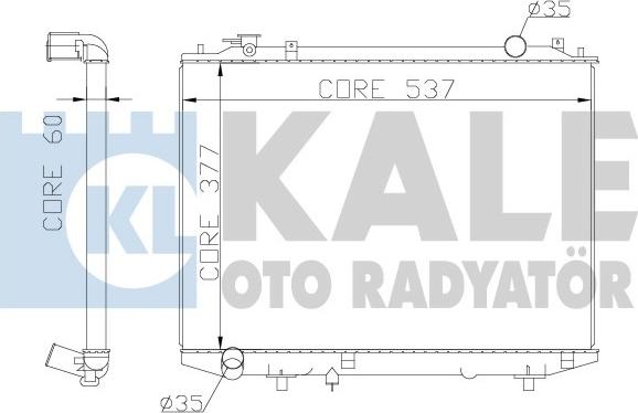 KALE OTO RADYATÖR 356200 - Radiators, Motora dzesēšanas sistēma ps1.lv