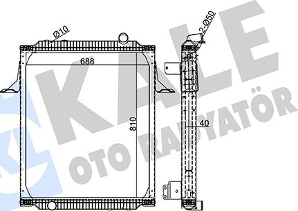 KALE OTO RADYATÖR 350165 - Radiators, Motora dzesēšanas sistēma ps1.lv