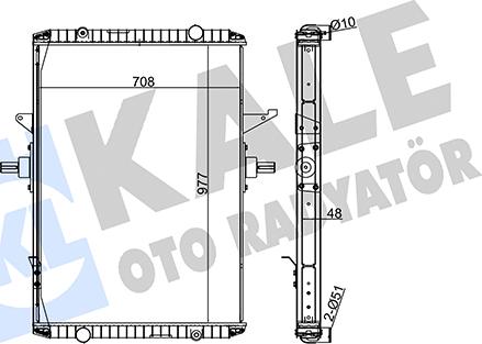 KALE OTO RADYATÖR 350185 - Radiators, Motora dzesēšanas sistēma ps1.lv