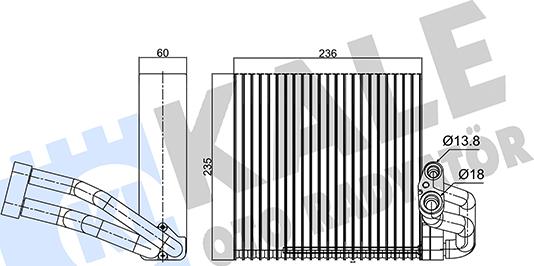 KALE OTO RADYATÖR 350135 - Iztvaikotājs, Gaisa kondicionēšanas sistēma ps1.lv