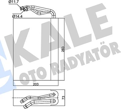 KALE OTO RADYATÖR 350125 - Iztvaikotājs, Gaisa kondicionēšanas sistēma ps1.lv