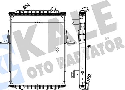 KALE OTO RADYATÖR 350170 - Radiators, Motora dzesēšanas sistēma ps1.lv