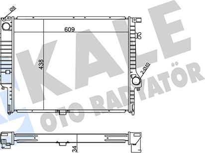 KALE OTO RADYATÖR 351930 - Radiators, Motora dzesēšanas sistēma ps1.lv