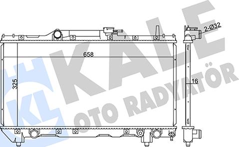 KALE OTO RADYATÖR 351920 - Radiators, Motora dzesēšanas sistēma ps1.lv