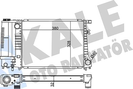 KALE OTO RADYATÖR 351970 - Radiators, Motora dzesēšanas sistēma ps1.lv