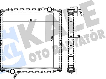 KALE OTO RADYATÖR 351420 - Radiators, Motora dzesēšanas sistēma ps1.lv