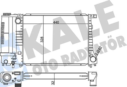 KALE OTO RADYATÖR 351865 - Radiators, Motora dzesēšanas sistēma ps1.lv