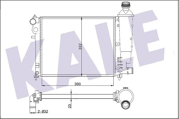 KALE OTO RADYATÖR 351805 - Radiators, Motora dzesēšanas sistēma ps1.lv