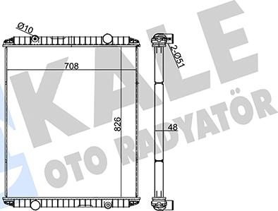 KALE OTO RADYATÖR 351355 - Radiators, Motora dzesēšanas sistēma ps1.lv