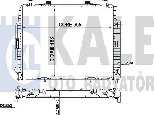 KALE OTO RADYATÖR 351300 - Radiators, Motora dzesēšanas sistēma ps1.lv